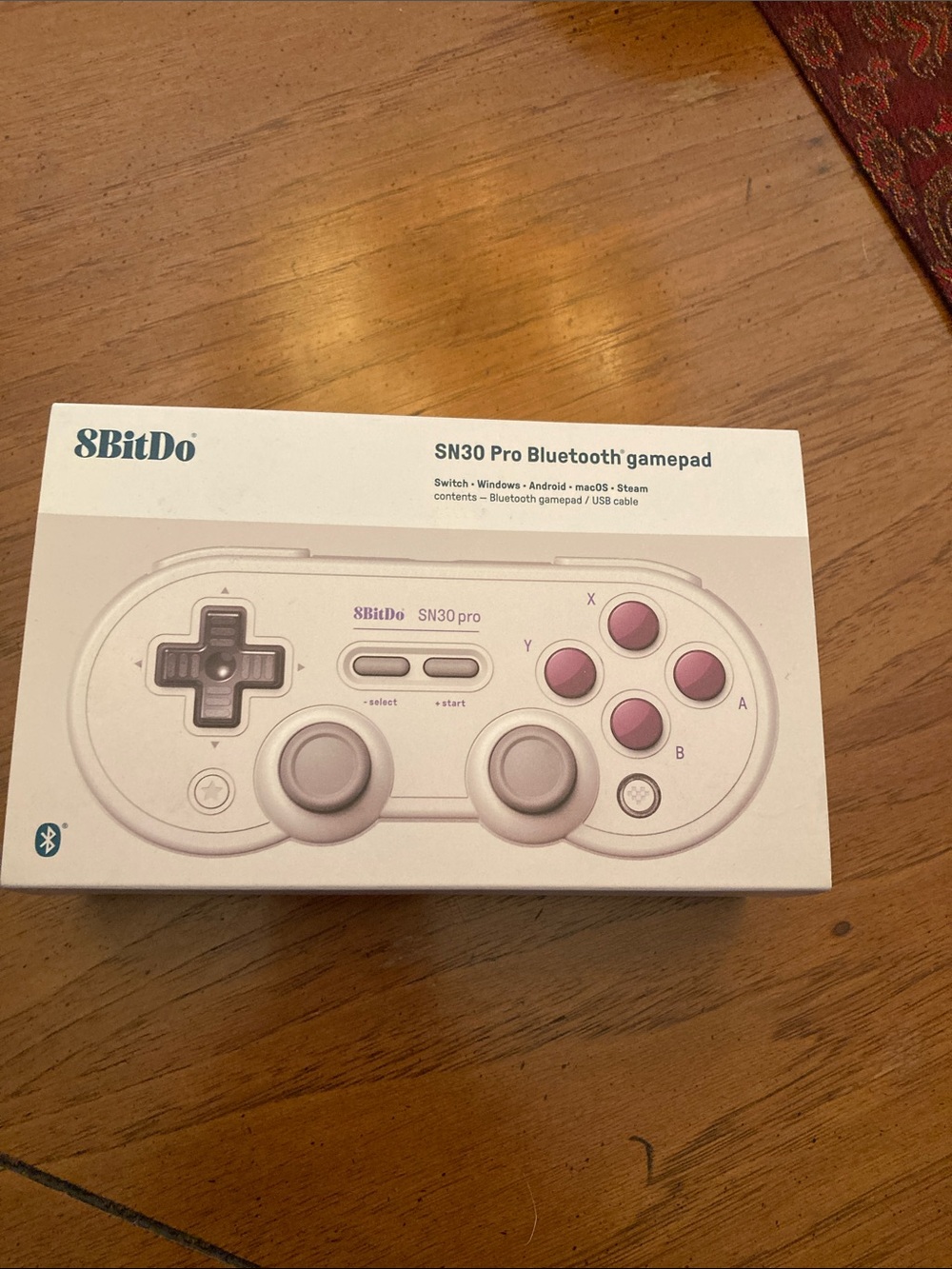 SN30 Pro Bluetooth Controller - White with Pink Buttons